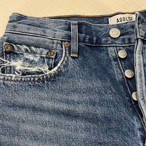 Agolde Parker Denim shorts - Picture 2 of 5